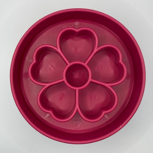 Gamelle alimentation lente - Fleur rose