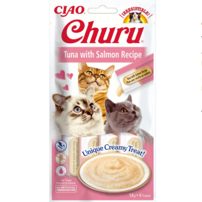 Friandises à lécher pour chat Churu - Thon & Saumon