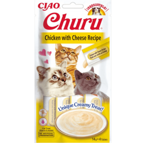 Friandises à lécher pour chat Churu - Poulet & Fromage