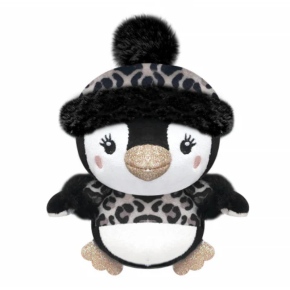 Jouet d'occupation pour chien - Peluche Pingouin motif léopard