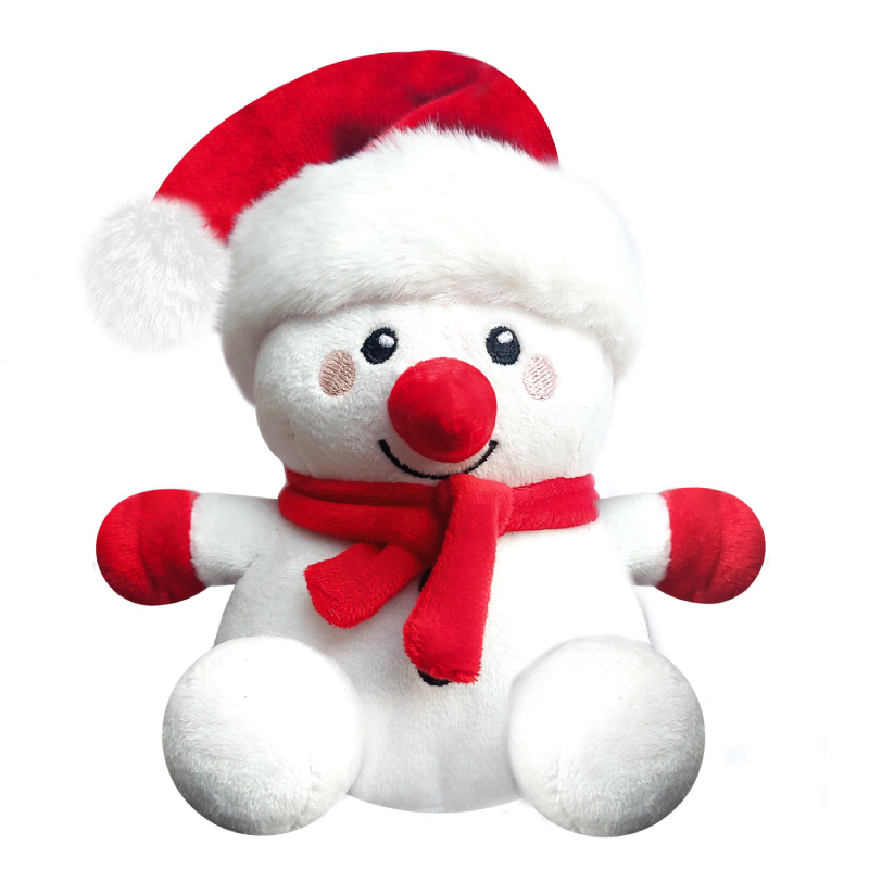 Jouet d'occupation pour chien - Peluche Bonhomme de neige