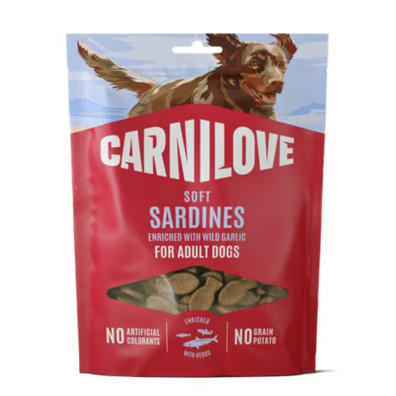 Friandises semi humides Sardine & Ail des ours - Carnilove