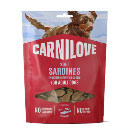 Friandises semi humides Sardine & Ail des ours - Carnilove