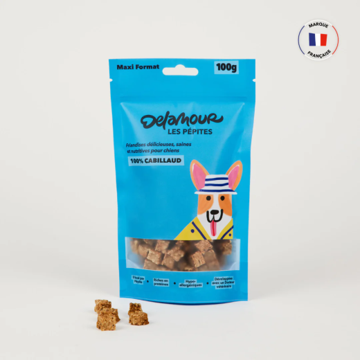 ⭐ Friandises d'Éducation au Cabillaud pour Chien – La Recharge Delamour