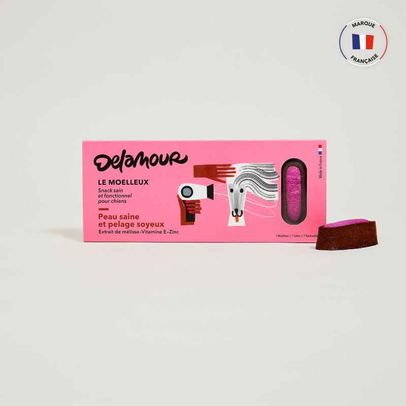 Moelleux Delamour Peau Saine & Pelage Soyeux pour Chien – Pâtisserie Artisanale