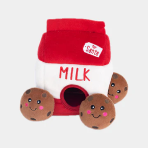 Peluche de fouille pour chien - Lait & Cookies