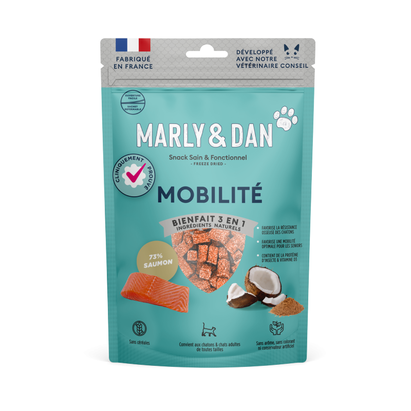 Friandises Mobilité pour chat - Marly & Dan