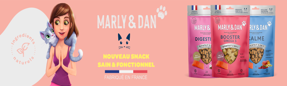 Friandises françaises pour chat Marly & Dan